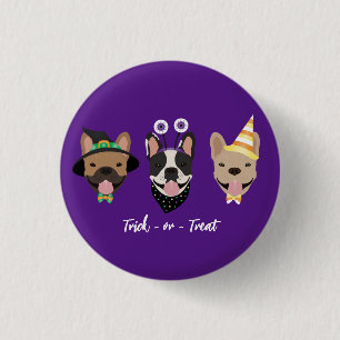 French Bulldog Halloween Costumes Ronde Button 3,2 Cm