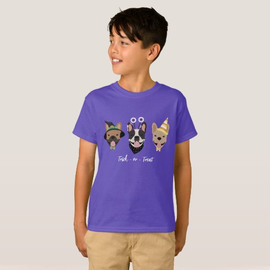 French Bulldog Halloween Costumes T-shirt (Voorkant volledig)