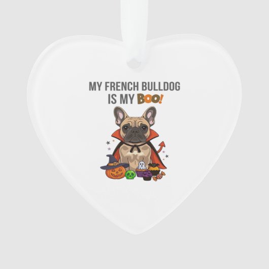 French Bulldog Halloween Kostuum  Mijn Franse Bull Ornament (voorkant)