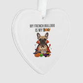 French Bulldog Halloween Kostuum  Mijn Franse Bull Ornament (voorkant)