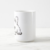 French Bulldog Handwritten Illustration  CoffeeMug Koffiemok (Center)