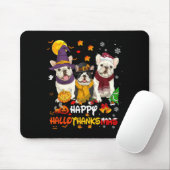 French Bulldog Happy Hallothanksmas Dog Lover Chri Muismat (Met muis)