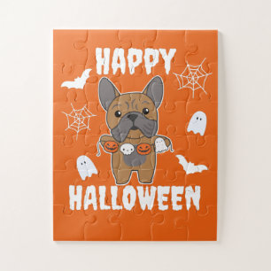 French Bulldog Happy Halloween Dog Costume Legpuzzel
