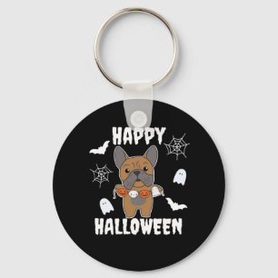 French Bulldog Happy Halloween Dog Costume Sleutelhanger