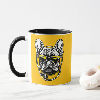 French Bulldog Headphones Mok