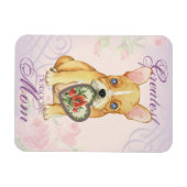 French Bulldog Heart Mam Magneet (Horizontaal)