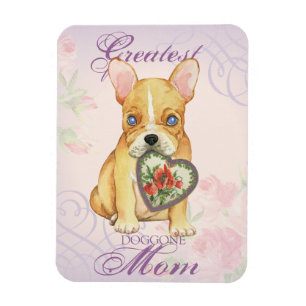 French Bulldog Heart Mam Magneet