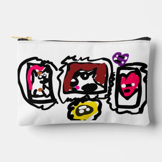 French bulldog hearts   etui (Voorkant)