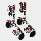 French bulldog hearts   sokken (Rechts)