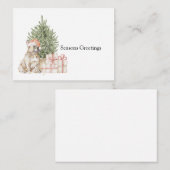 French Bulldog Holiday Card Notitiekaartje (Voorkant / Achterkant)