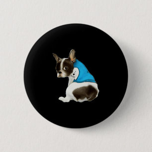 French-bulldog Hond Ik Hou Van Moeder Tattoo Frans Ronde Button 5,7 Cm