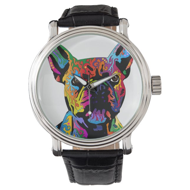 French Bulldog Horloge (Voorkant)