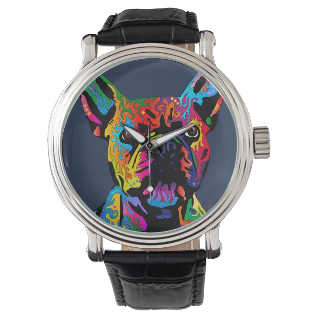 French Bulldog Horloge (Voorkant)