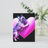 French Bulldog I love you Briefkaart (Staand voorkant)