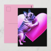 French Bulldog I love you Briefkaart (Voorkant / Achterkant)