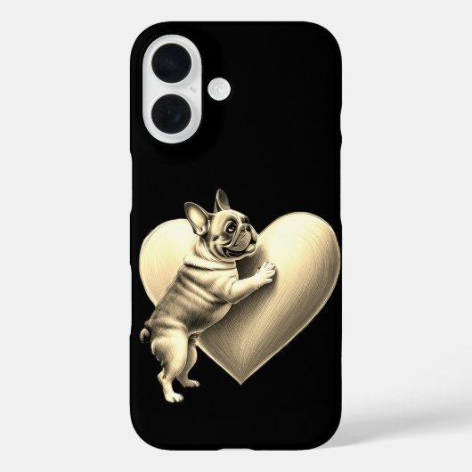 French Bulldog I love you Case-Mate iPhone Case (Achterkant)