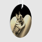 French Bulldog I love you Ornament (voorkant)