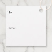 French Bulldog In Hawaiian Top Bedankjes Labels (Achterkant)