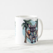 French Bulldog In Hawaiian Top Koffiemok (Voorkant rechts)