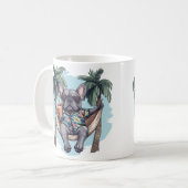 French Bulldog In Hawaiian Top Koffiemok (Voorkant links)