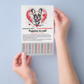 French Bulldog into your home Flyer (Hand)