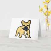 French Bulldog Kaart (Gele Bloem)