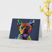 French Bulldog Kaart (Gele Bloem)