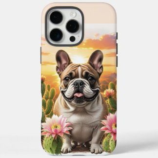 French Bulldog Kaktus Französische Bulldogge  iPhone 16 Pro Max Hoesje
