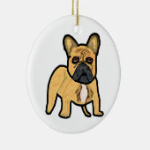 French Bulldog Keramisch Ornament (Rechts)
