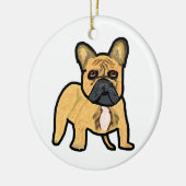French Bulldog Keramisch Ornament (Links)