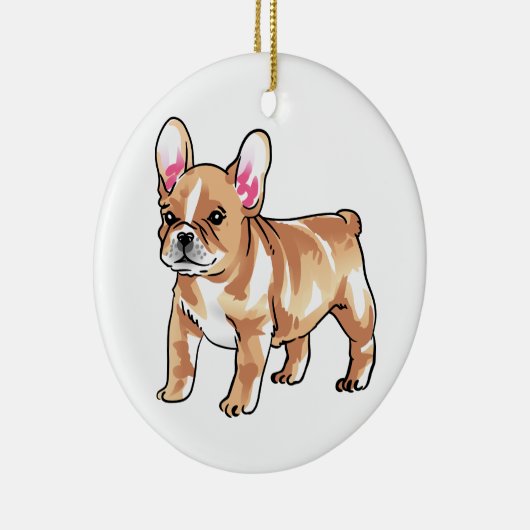 French Bulldog Keramisch Ornament (Rechts)