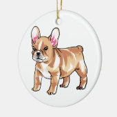 French Bulldog Keramisch Ornament (Links)