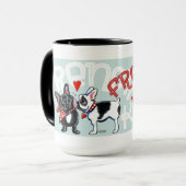 French Bulldog Kiss Mok (Voorkant links)