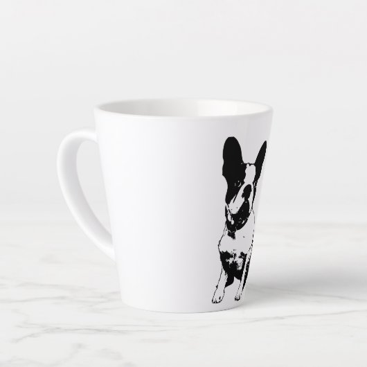 French Bulldog Latte Mok (Linkerhoek)