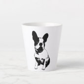 French Bulldog Latte Mok (Voorkant)