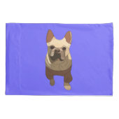 French Bulldog, Lavender Purple Kussensloop (Achterkant)