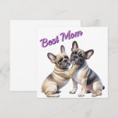 French Bulldog Liebe französische Bulldogge  Bedankkaart (Voorkant / Achterkant)