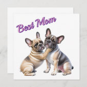 French Bulldog Liebe französische Bulldogge  Kaart (Voorkant / Achterkant)