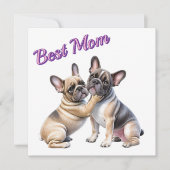 French Bulldog Liebe französische Bulldogge  Kaart (Voorkant)