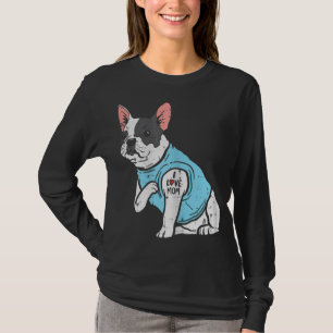 French Bulldog Love Mam Tattoo Frenchie Dog Owner T-shirt