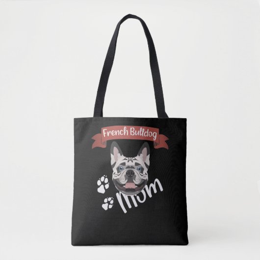 French Bulldog Ma, Dog mama Tote Bag (Voorkant)
