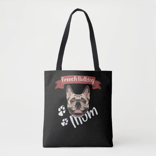 French Bulldog Ma, Dog mama Tote Bag (Voorkant)