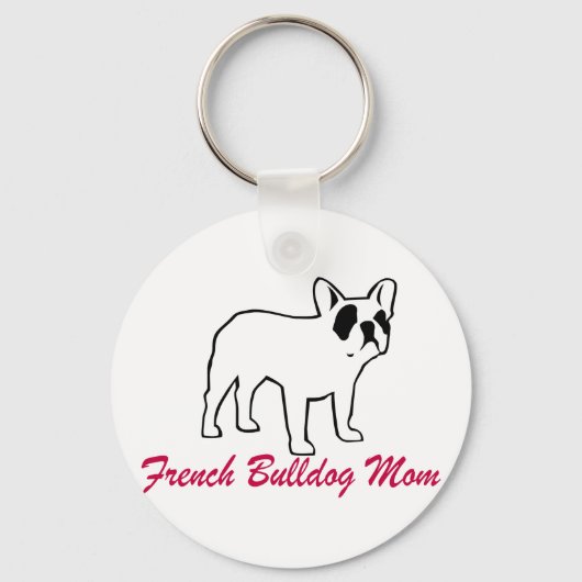 French Bulldog mama Sleutelhanger (Voorkant)