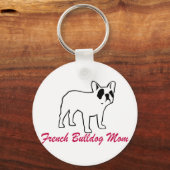 French Bulldog mama Sleutelhanger (Voorkant)