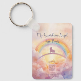 French Bulldog Memorial Keychain – Rainbow Bridge