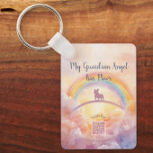 French Bulldog Memorial Keychain – Rainbow Bridge (Voorkant)