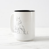 French Bulldog Mok - Koffiemok Hond Moeder (Voorkant links)