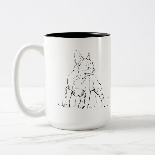 French Bulldog Mok - Koffiemok Hond Moeder (Links)