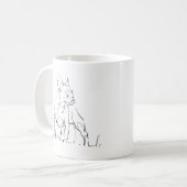 French Bulldog Mok - Koffiemok Hond Moeder (Voorkant links)