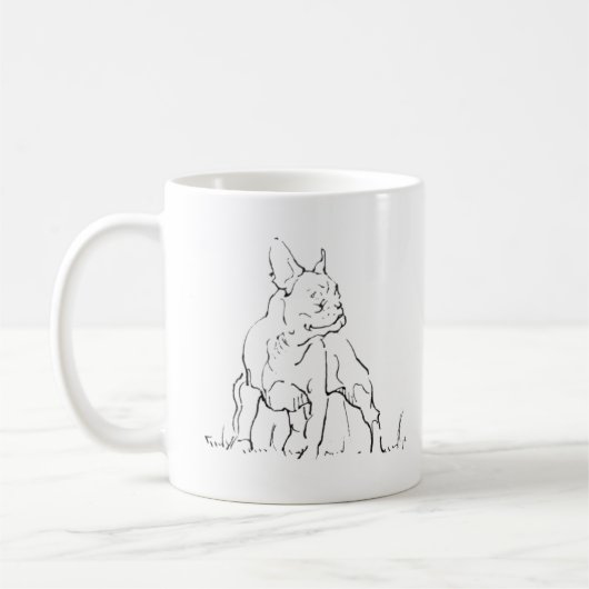 French Bulldog Mok - Koffiemok Hond Moeder (Links)